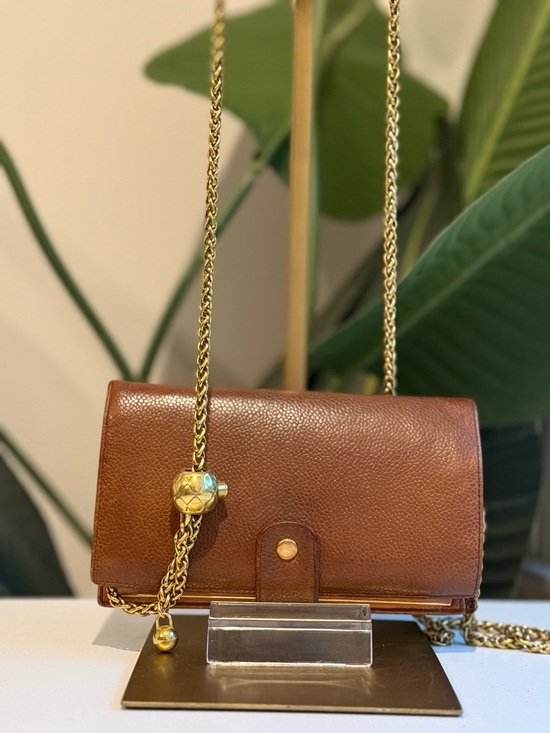 Chanel Caviar Brown Leather Wallet’ - Picture 3 of 7